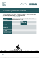 Scheme Pays Nomination Form